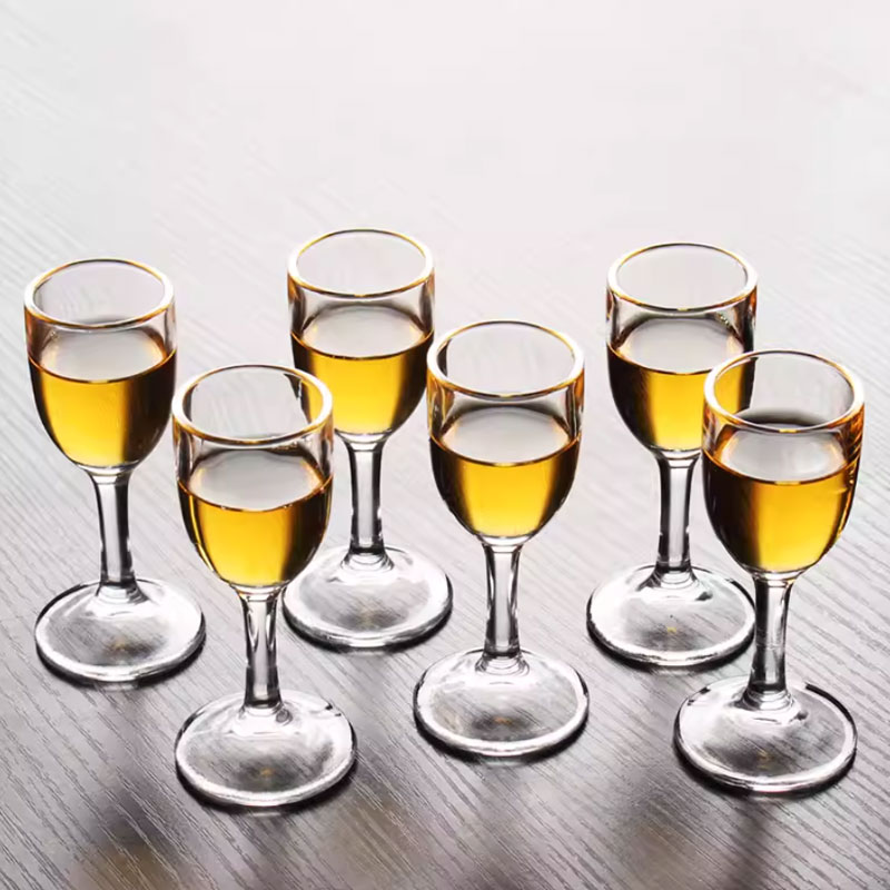 Wine Beer Spirit - 6 個セット絶妙な小さなワイングラスエレガントなショットグラス白酒ゴブレットパーティー透明スピリッツカップワイン用品バードリンクウェア