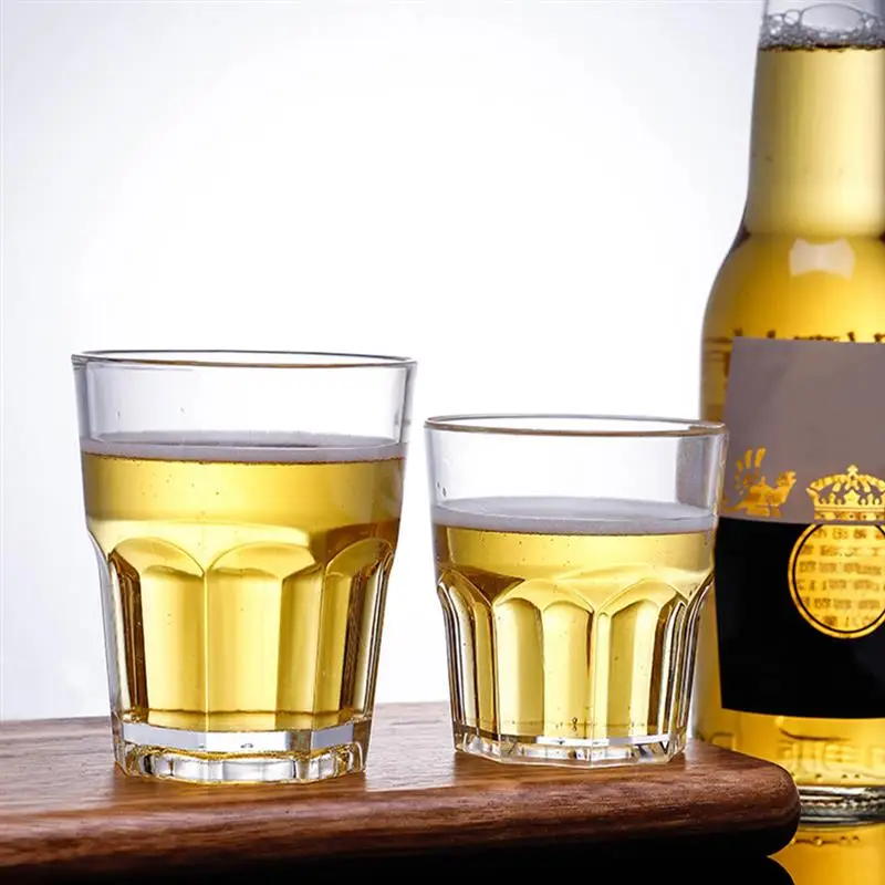 Wine Beer Spirit - 6 個のウイスキーカップ スピリッツタンブラー ビールジョッキ グラス クリアアクリルワインカップ