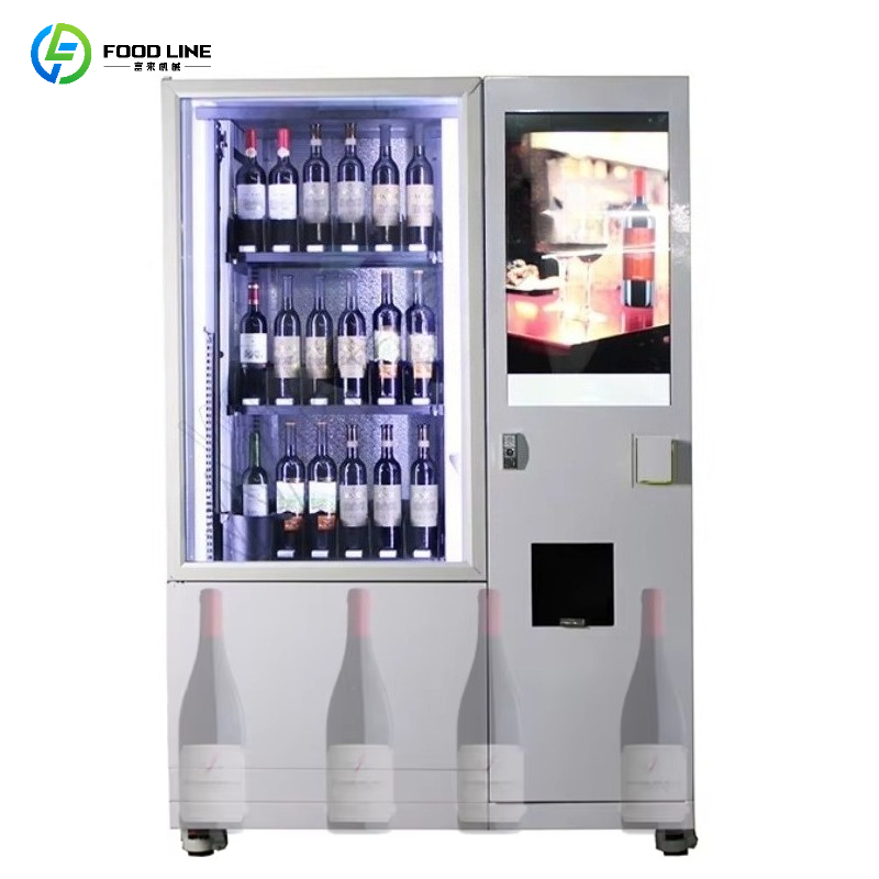 Wine To Beer - スマート年齢確認リフトシステム搭載冷蔵庫自動販売機、ビール・赤ワイン自動販売機（エレベーター付き）、カスタマイズ可能