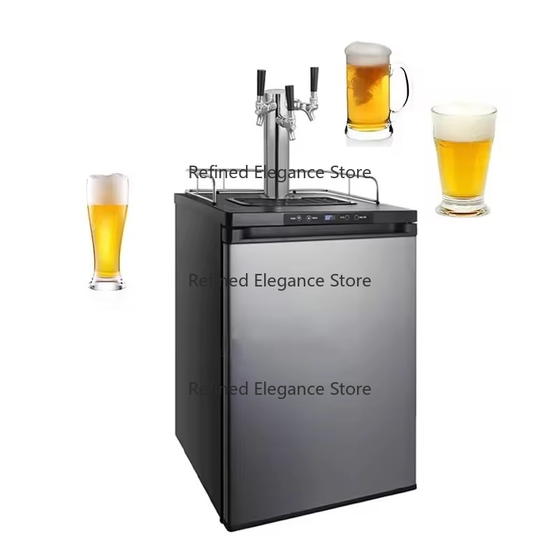 Wine Beer Brand - ブランドフルサイズデジタルディスプレイドラフトビールディスペンサー多機能ケゲレーターと冷蔵室バーキット（飲料・ワイン用）