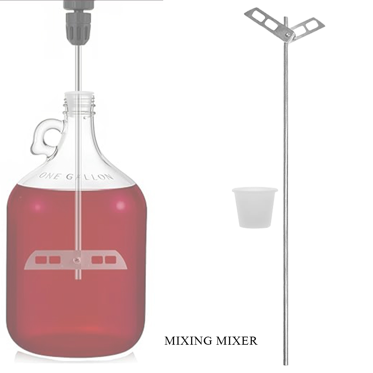 ビールとワインを作るためのステンレス鋼の攪拌機,攪拌ツール, - Wine Beer Mix のレビューと価格