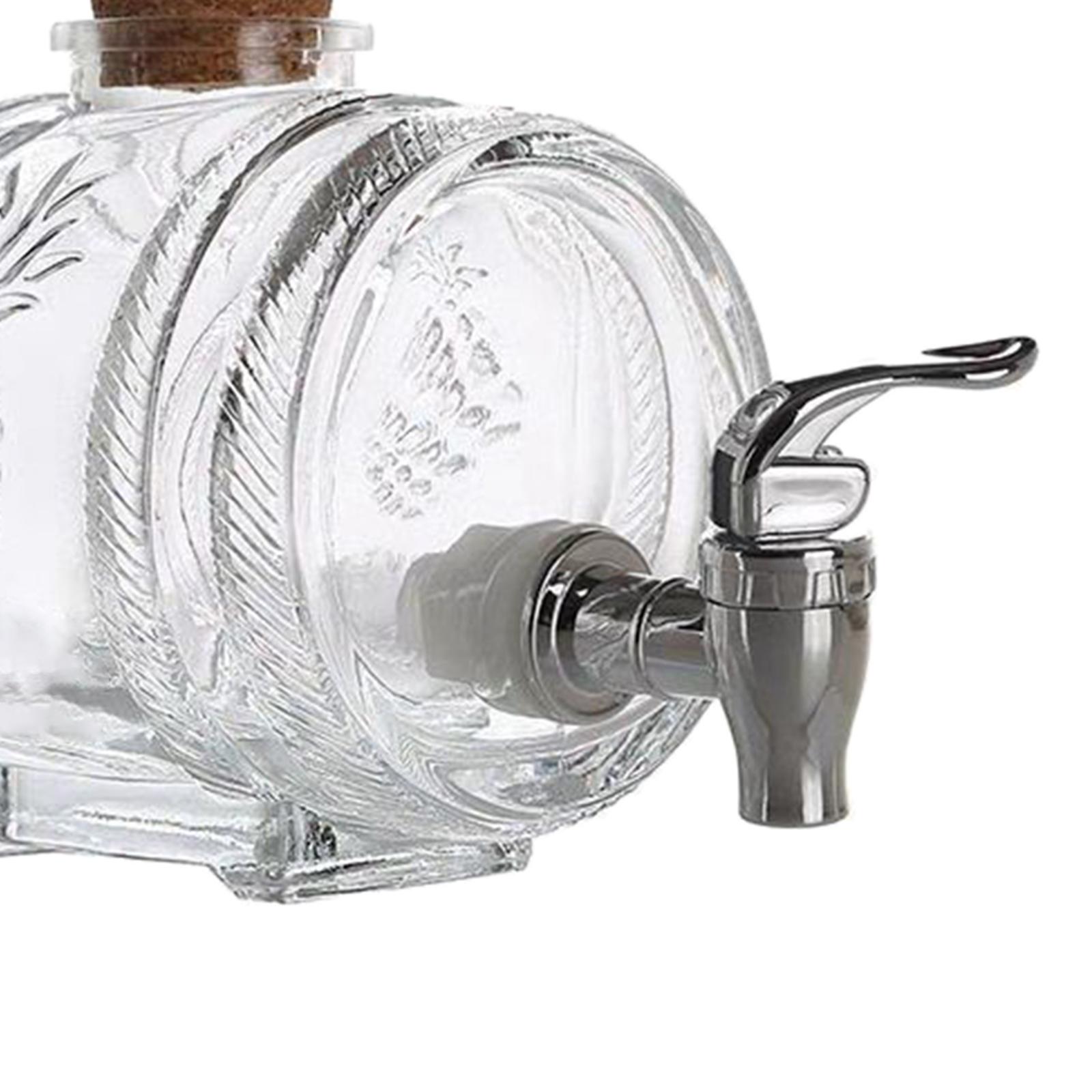 高級ガラス製バレルディスペンサー（コルク栓付き）家庭用ガラス - Wine Beer Spirits のレビューと価格