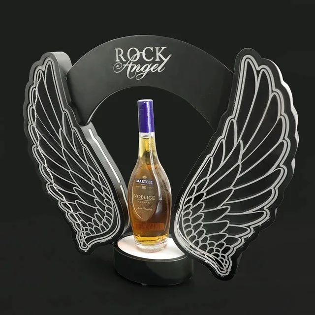 充電式LED点滅エンジェルウィングワインシャンパンボトル装飾 - Wine To Beer のレビューと価格