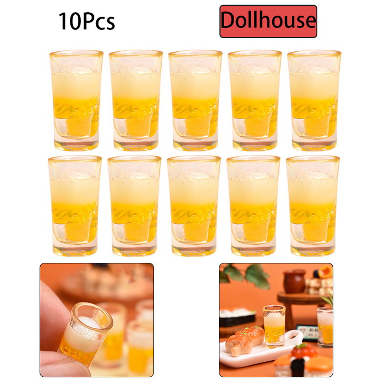 10 個ミニチュアおもちゃキッチンビール飲料カップマグアクセ - Wine To Beer のレビューと価格