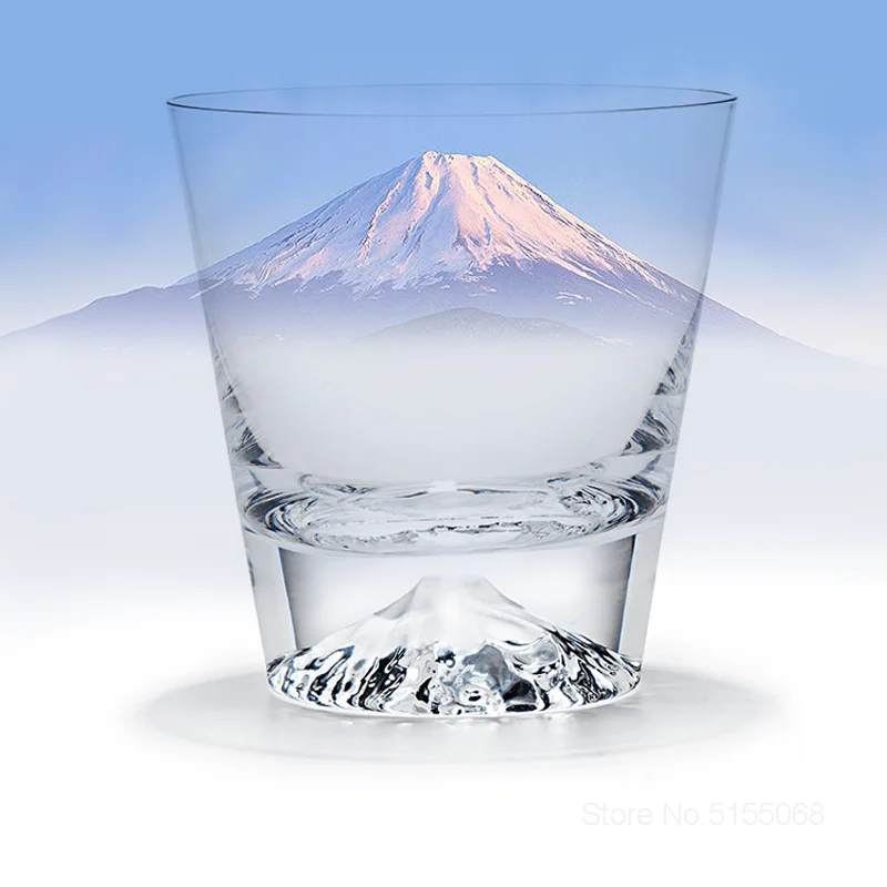 日本の富士山クリスタルワイングラス、雪山XOウイスキー、ロッ - Wine Xo のレビューと価格