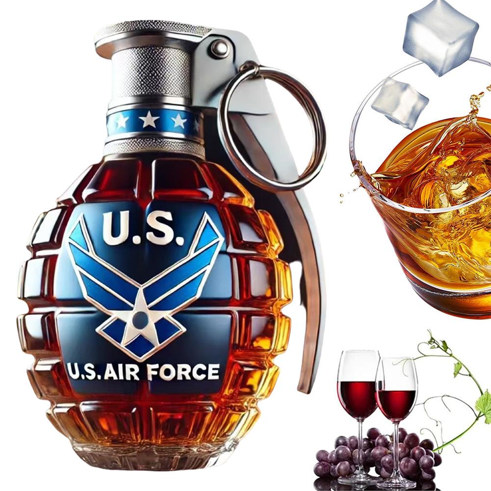 ウイスキーデカンターボトル 高ホウケイ酸ガラス手榴弾型 気密 - Wine Beer Spirits のレビューと価格