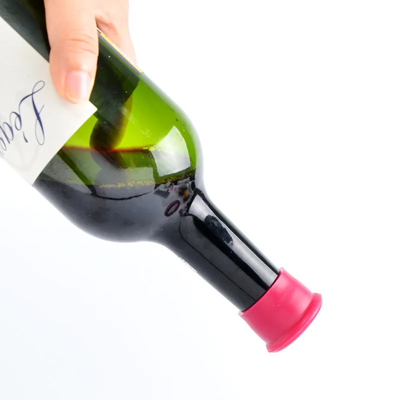 1/5 個ワインストッパー再利用可能なシリコーンコルクワイン - Wine Beer Spirits のレビューと価格