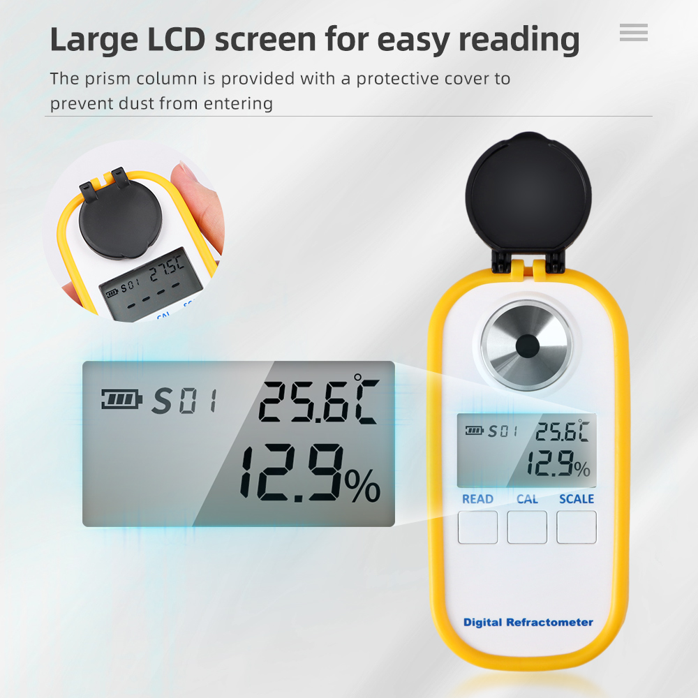 デジタルアルコール屈折計 0-80% 高精度 LCD ディス - Wine Beer Spirits のレビューと価格