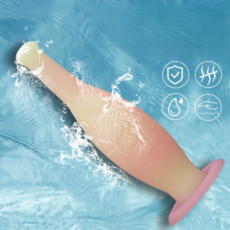 3サイズのアナルプラグ、ピンクワインボトル型アナル拡張器、柔 - Wine Bottle Size のレビューと価格