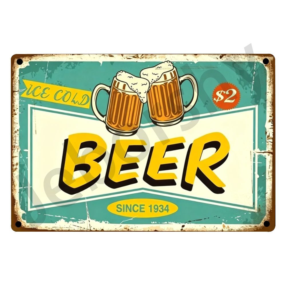 メタルサイン ウイスキー ワイン アルコールブランドサイン  - Wine Beer Brand のレビューと価格