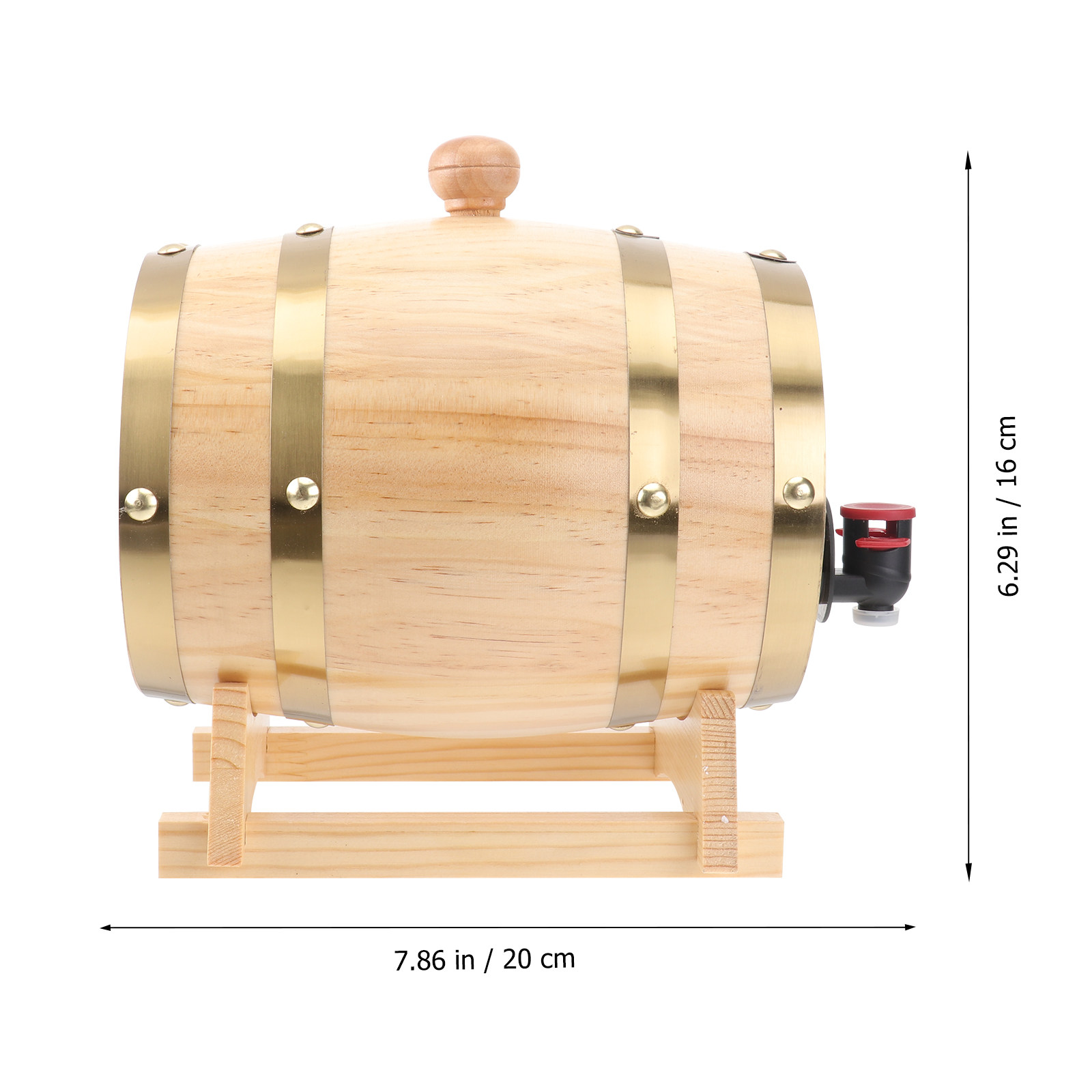1個入り手作りオークワイン樽セット、スタンド、栓、蛇口付き、 - Wine Beer Spirits のレビューと価格