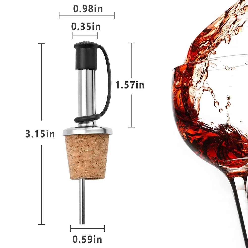 赤ワインコルク注ぎ口ステンレス鋼赤ワイン注ぎ口ボトルストッパ - Wine Beer Spirits のレビューと価格