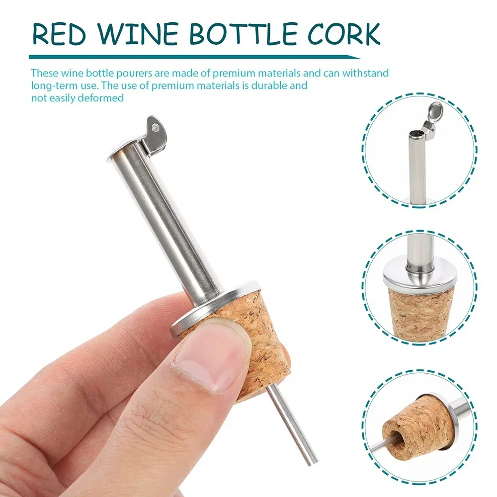 赤ワインコルク注ぎ口ステンレス鋼赤ワイン注ぎ口ボトルストッパ - Wine Beer Spirits のレビューと価格