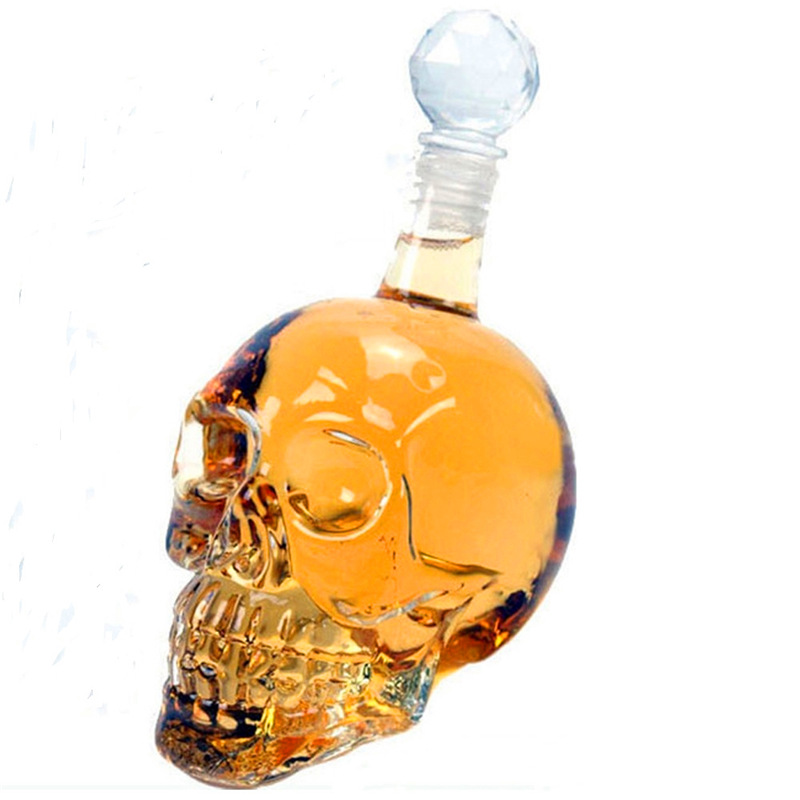 クリエイティブスカルヘッドデカンタクリスタルボトルウォッカワ - Wine Beer Spirits のレビューと価格