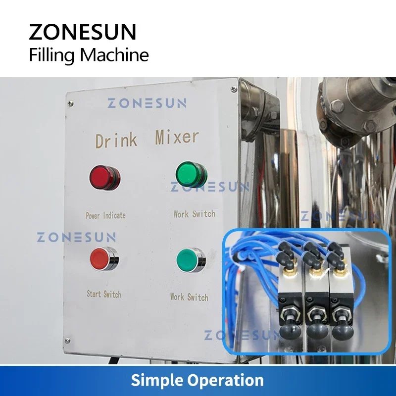 ZONESUN 炭酸飲料等圧充填機 ビール コーラ ソーダ  - Wine To Beer のレビューと価格