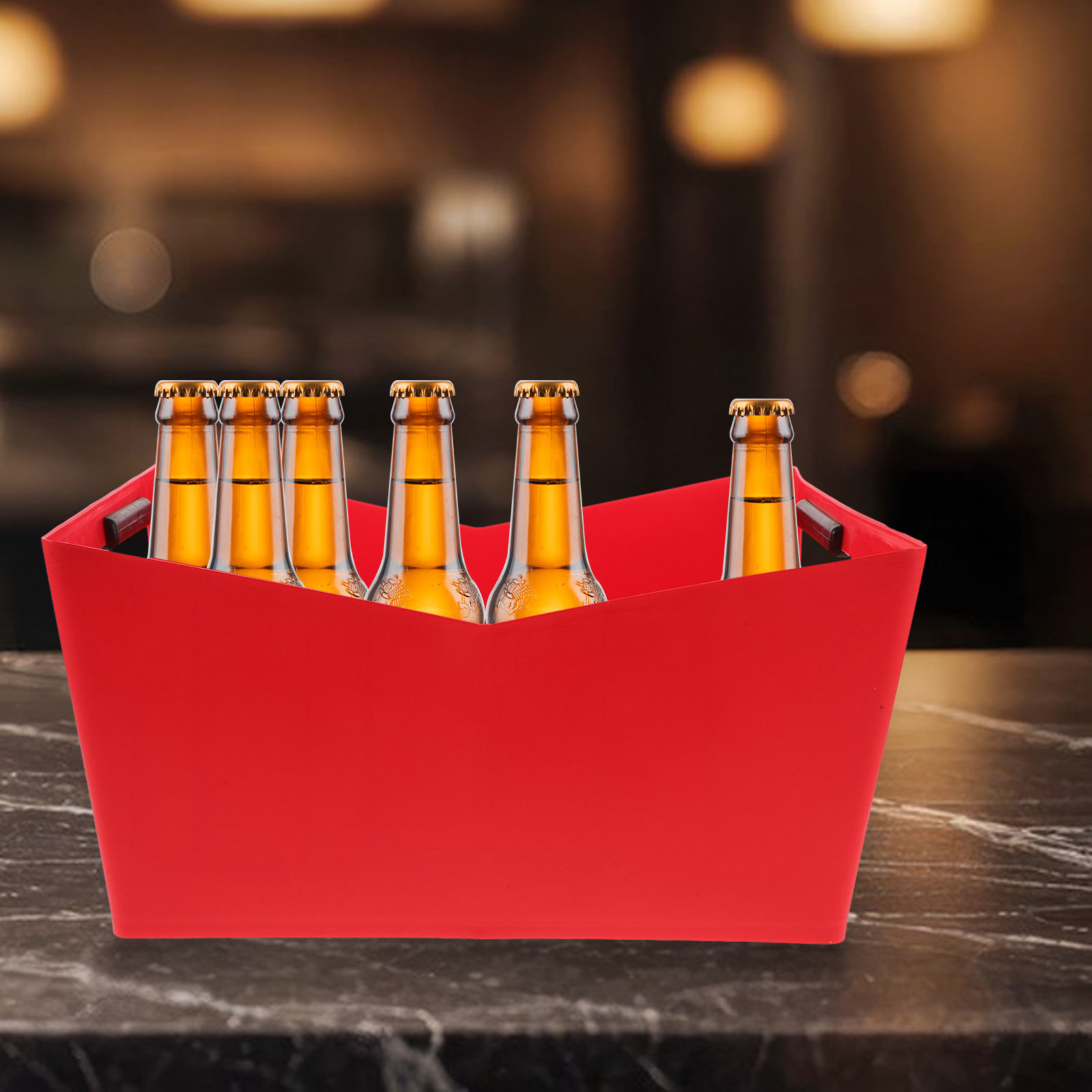プラスチック製アイスキューブバケツ V型 大容量 パーティー - Wine Beer Type のレビューと価格