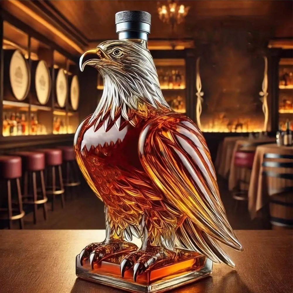 イーグルシェイプウイスキーデカンターグラスアニマル型ボトルコ - Wine Beer Spirits のレビューと価格