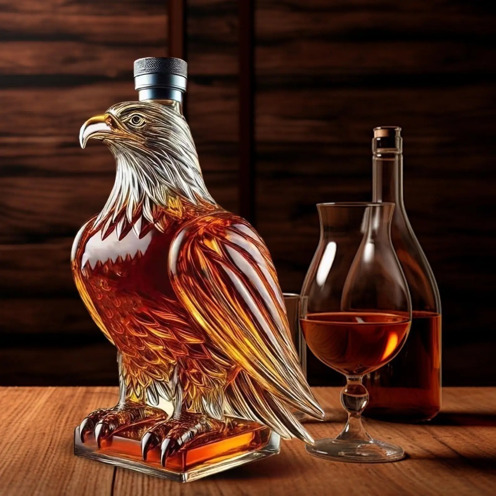 イーグルシェイプウイスキーデカンターグラスアニマル型ボトルコ - Wine Beer Spirits のレビューと価格