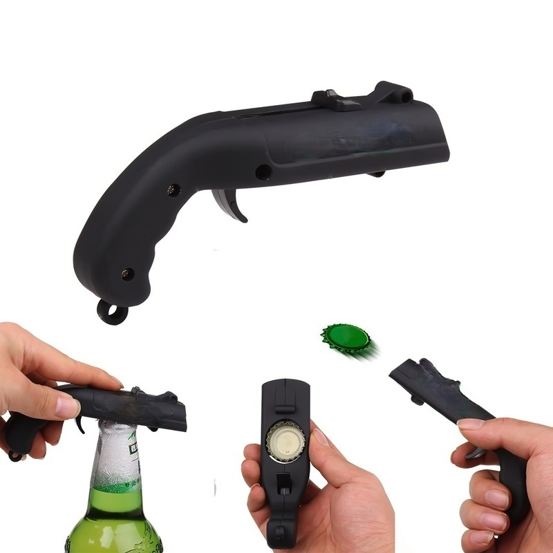 クリエイティブガンタイプポータブルビールボトルオープナー、キ - Wine Beer Type のレビューと価格