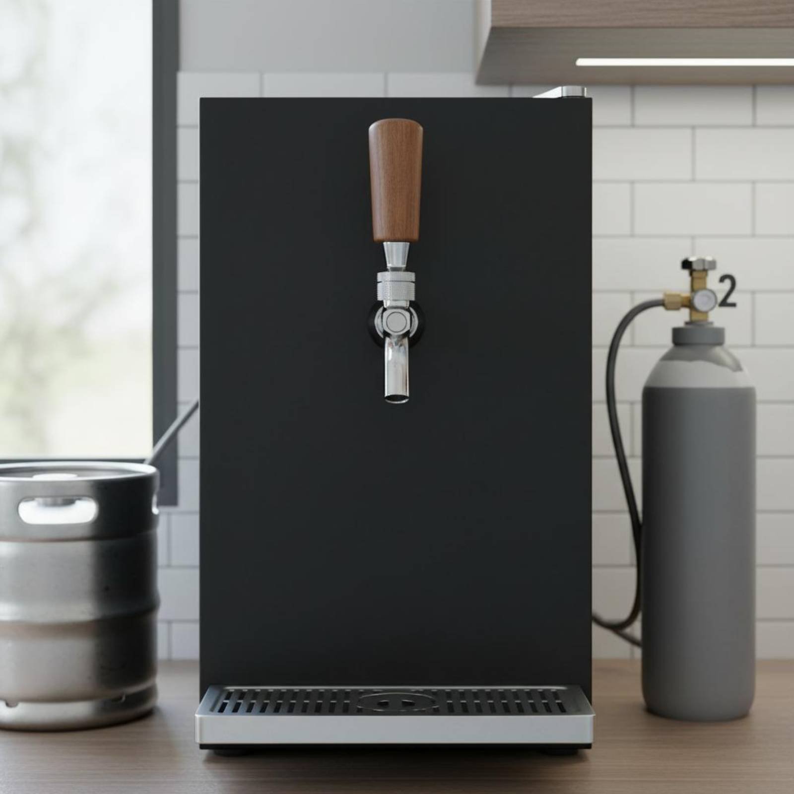 短い木製ビールハンドル、無垢材木製ビールタップハンドルバーア - Wine To Beer のレビューと価格