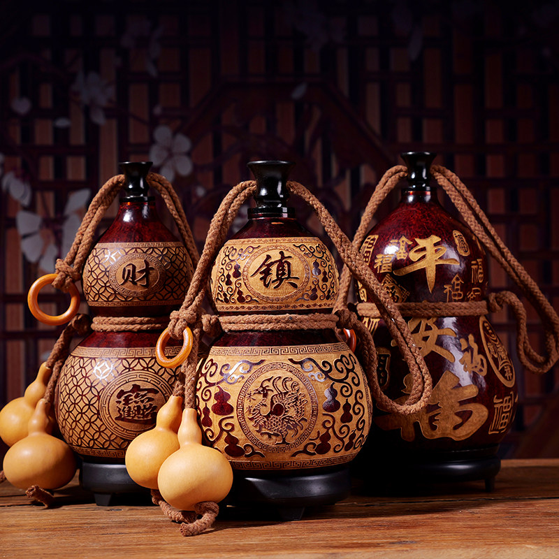 500/1000ml天然大型ワインひょうたん、ワイン入り携帯 - Wine Bottle Size のレビューと価格