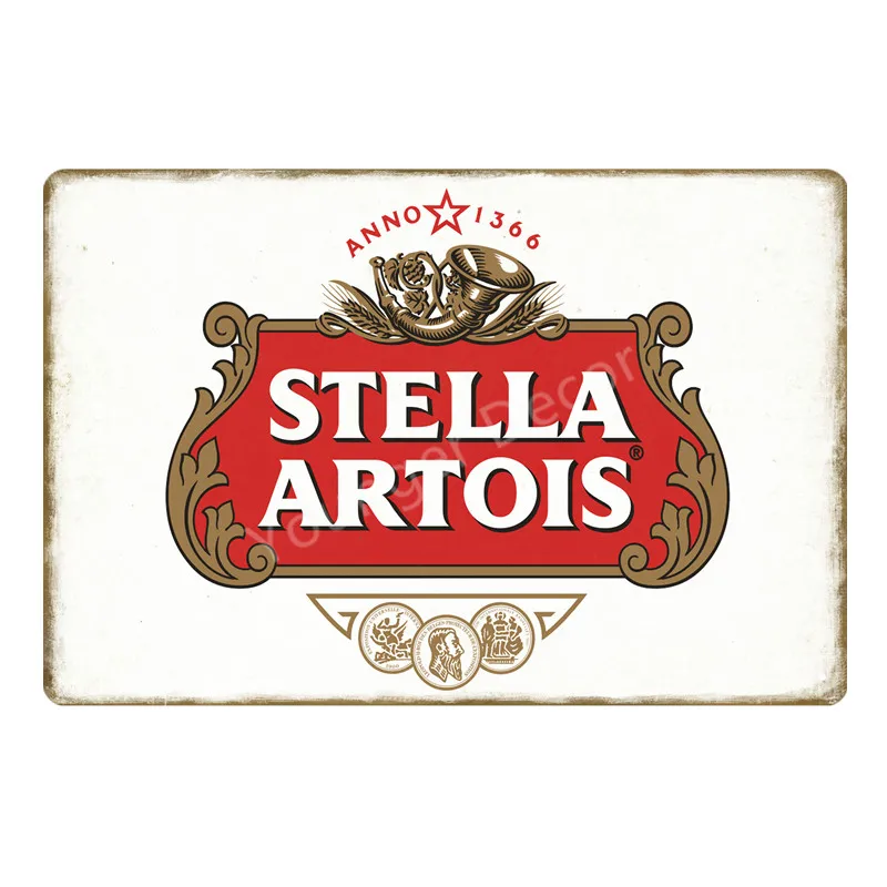 金属製のレトロなポスター,ビールブランド,陶器,ビール,ビー - Wine Beer Brand のレビューと価格