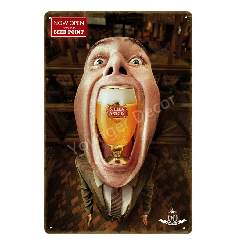 金属製のレトロなポスター,ビールブランド,陶器,ビール,ビー - Wine Beer Brand のレビューと価格